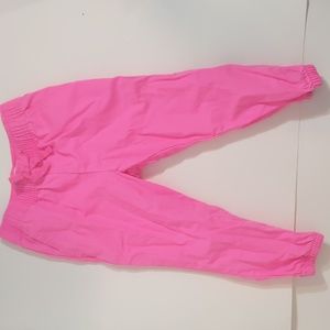 Bright pink pants